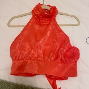 Nasty gal high neck satin top